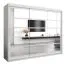 250 cm de large Armoire avec 10 casiers et 3 portes | Couleur: Blanc Abbildung
