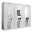 250 cm de large Armoire avec 10 casiers et 3 portes | Couleur: Blanc Abbildung