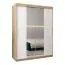 150 cm de large Armoire avec 5 casiers et 2 portes | Couleur: Chêne Sonoma / Blanc Abbildung