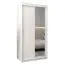100 cm de large Armoire avec 5 casiers et 2 portes | Couleur : Blanc Abbildung