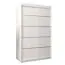 120 cm de large Armoire avec 5 casiers et 2 portes | Couleur: Blanc Abbildung