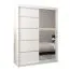 150 cm de large Armoire avec 5 casiers et 2 portes | Couleur: Blanc Abbildung