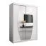 150 cm de large Armoire avec 5 casiers et 2 portes | Couleur: Blanc Abbildung