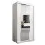 100 cm de large Armoire avec 5 casiers et 2 portes | Couleur : Blanc Abbildung