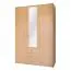 Armoire avec mirroir, Couleur: Aulne - Dimensions: 210 x 140 x 55 cm (H x L x P) Abbildung
