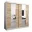 2 mètres de large Armoire avec 2 portes | Couleur: Chêne Sonoma  / Blanc Abbildung