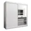 2 mètres de large Armoire avec 2 portes | Couleur: Blanc Abbildung
