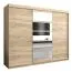 Grande 250 cm de large Armoire avec 10 casiers et 3 portes | Couleur: Chêne Sonoma  Abbildung