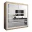 2 mètres de large Armoire avec 2 portes | Couleur: Chêne Sonoma  / Blanc Abbildung