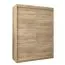 150 cm de large Armoire à portes coulissantes avec 2 portes | 5 casiers | 2 tringles à vêtements | Couleur: Chêne Sonoma Abbildung