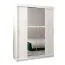 150 cm de large Armoire à portes coulissantes avec 2 portes | 5 casiers | 2 tringles à vêtements | Couleur: Blanc Abbildung
