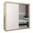 2 mètres de large Armoire avec 2 portes | Couleur: Chêne Sonoma  / Blanc Abbildung