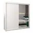 2 mètres de large Armoire avec 2 portes | Couleur: Blanc Abbildung