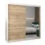 2 mètres de large Armoire avec 2 portes | Couleur: Chêne Sonoma  / Blanc Abbildung