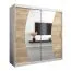 2 mètres de large Armoire avec 2 portes | Couleur: Chêne Sonoma  / Blanc Abbildung