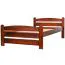 Cadre de lit pour enfants / Lit pour enfant 100 x 200 cm | Bois massif: Pin | Laqué Noisette Abbildung