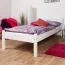 Cadre de lit pour enfants / Lit pour enfant 80 x 200 cm | Bois massif: Pin | Laqué Blanc Abbildung