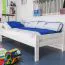 Cadre de lit pour enfants / Lit pour enfant 90 x 190 cm | Bois massif: Hêtre | Laqué Blanc | Qualité particulièrement élevée Abbildung