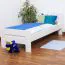 Cadre de lit pour enfants / Lit pour enfant 90 x 190 cm | Bois massif: Hêtre | Laqué Blanc | Qualité particulièrement élevée Abbildung