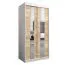 1 mètre de large Armoire avec 2 portes | Couleur : Chêne Sonoma / Blanc Abbildung