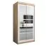 1 mètre de large Armoire avec 2 portes | Couleur : Chêne Sonoma / Blanc Abbildung
