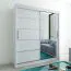 180 cm de large Armoire à portes coulissantes avec 2 portes | 10 casiers | 2 tringles à vêtements | Couleur: Blanc Abbildung
