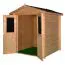 Bois-Abri de jardin 2,2 x 2,2 mètres (incl. toit) | Laissé naturel | toit à deux pentes Abbildung