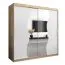 2 mètres de large Armoire avec 2 portes | Couleur: Chêne Sonoma  / Blanc Abbildung