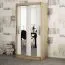 1 mètre de large Armoire avec 2 portes | Couleur : Chêne Sonoma / Blanc Abbildung