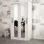 1 mètre de large Armoire avec 2 portes | Couleur : Blanc Abbildung