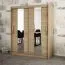 180 cm de large Armoire à portes coulissantes avec 10 casiers et 2 portes | Couleur: Chêne Sonoma | Laminée Abbildung