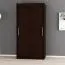120 cm de large Armoire à portes coulissantes avec 2 portes | 5 casiers | 2 tringles à vêtements | Couleur: Noir Abbildung