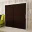 180 cm de large Armoire à portes coulissantes avec 2 portes | 10 casiers | 2 tringles à vêtements | Couleur: Blanc / Noir Abbildung