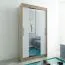 1 mètre de large Armoire avec 2 portes | Couleur : Chêne Sonoma / Blanc Abbildung