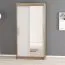 1 mètre de large Armoire avec 2 portes | Couleur : Chêne Sonoma / Blanc Abbildung