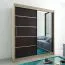 180 cm de large Armoire à portes coulissantes avec 2 portes | 10 casiers | 2 tringles à vêtements | Couleur: Chêne Sonoma Abbildung