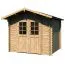 Bois-Maison de jardin 2,85 x 2,69 mètres (incl. toit) | Naturel | toit à deux pentes | 28 mm Madriers-Maison Abbildung