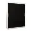 150 cm de large Armoire à portes coulissantes avec 2 portes | 5 casiers | 2 tringles à vêtements | Couleur: Blanc / Noir Abbildung