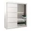 180 cm de large Armoire à portes coulissantes avec 2 portes | 10 casiers | 2 tringles à vêtements | Couleur: Blanc Abbildung