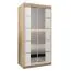 1 mètre de large Armoire avec 2 portes | Couleur : Chêne Sonoma / Blanc Abbildung