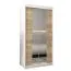 1 mètre de large Armoire avec 2 portes | Couleur : Chêne Sonoma / Blanc Abbildung