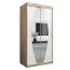 1 mètre de large Armoire avec 2 portes | Couleur : Chêne Sonoma / Blanc Abbildung