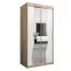 1 mètre de large Armoire avec 2 portes | Couleur : Chêne Sonoma / Blanc Abbildung