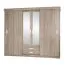 2 mètres de large Armoire avec 4 portes, 5 casiers et 2 tiroirs | Couleur: Chêne Sonoma | Profondeur: 62 cm Abbildung