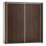 200 cm de large Armoire à portes coulissantes avec 2 portes | 6 casiers | tringle à vêtements | Couleur: Chêne Sonoma Abbildung