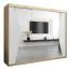 250 cm de large Armoire à portes coulissantes avec 3 portes | 10 casiers | 2 tringles à vêtements | Couleur: Chêne Sonoma  / Blanc Abbildung