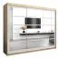250 cm de large Armoire à portes coulissantes avec 3 portes | 10 casiers | 2 tringles à vêtements | Couleur: Chêne Sonoma / Blanc Abbildung