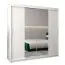 200 cm de large Armoire à portes coulissantes avec 2 portes | 10 casiers | 2 tringles à vêtements | Couleur: Blanc Abbildung