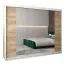 250 cm de large Armoire à portes coulissantes avec 3 portes | 10 casiers | 2 tringles à vêtements | Couleur: Chêne Sonoma / Blanc Abbildung
