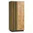 90 cm de large Armoire avec 2 portes | Couleur: Chêne / Noir Abbildung
